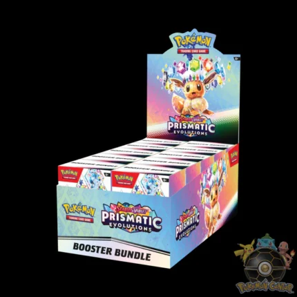 Pokémon Scarlet & Violet Prismatic Evolutions Booster Bundle Display